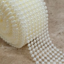 Pearl Ribbon Mesh 8 Row Wide