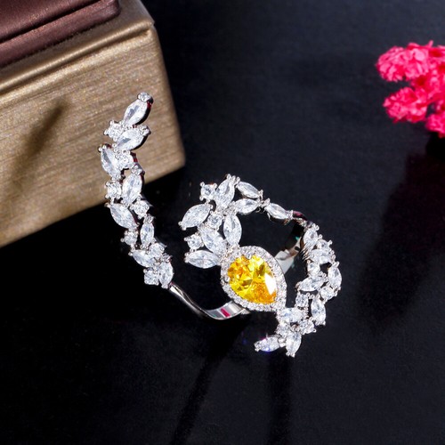 Cubic zirconia big leaf - cubic,