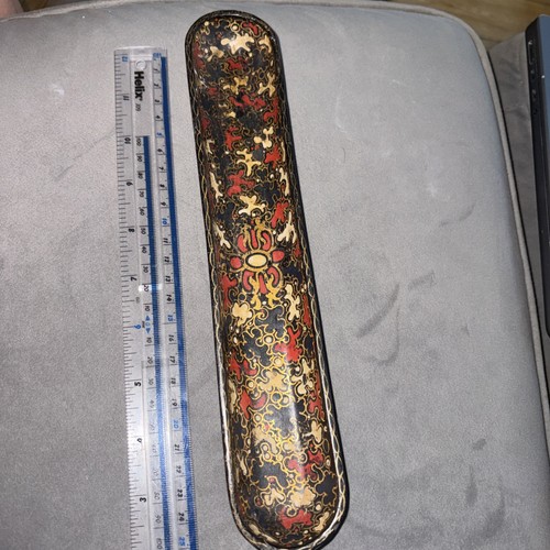 Vintage hand painted lacquered - vintage,