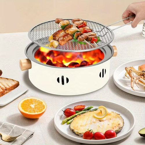 Portable charcoal barbecue - charcoal,