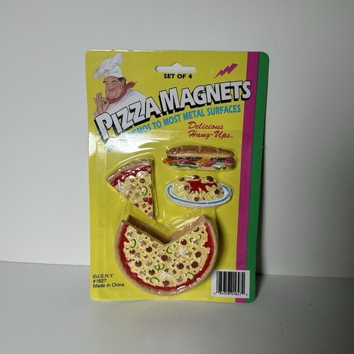 Pizza refrigerator magnets set - pizza,