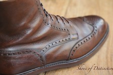 Crockett & Jones Islay Brown Grain Leather Chukka Boots Shoes Mens UK 12 US 13