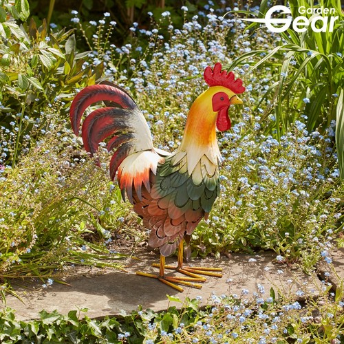 Garden gear metal cockerel - gear,