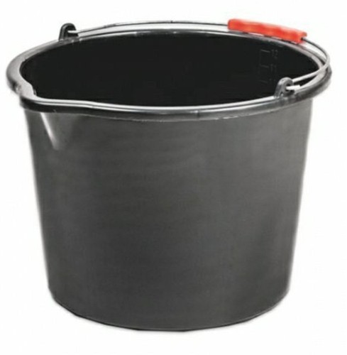Heavy duty black bucket - heavy,