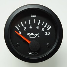 VDO Oil Pressure Indicator Cockpit Vision Instrument 10 Bar 52mm