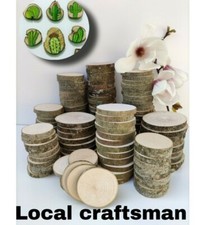 Wooden Slices  2-18cm natural Logs Discs rustic wedding Crafts Pyrography decor