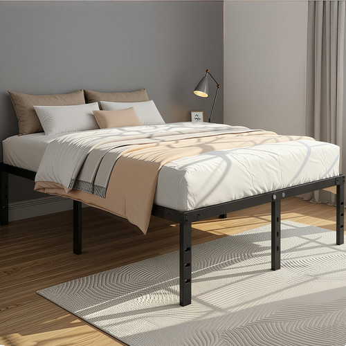 Strong double bed 4ft metal - strong,