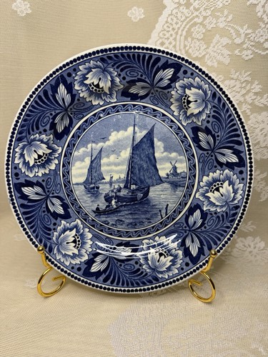 Antique delft blue plate - antique,