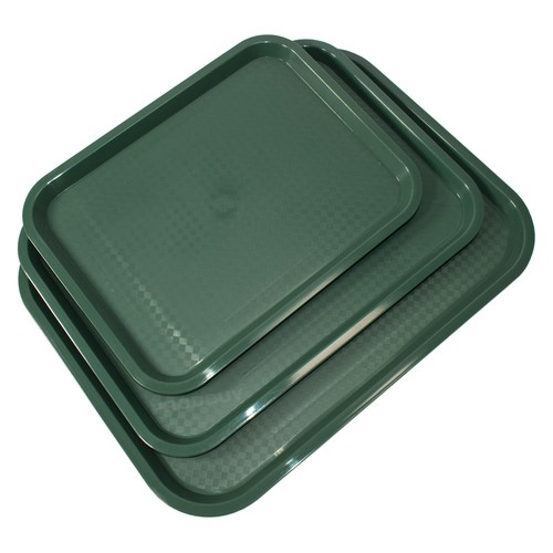 Green plastic serving - plastic,
