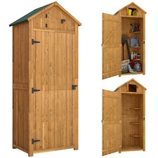 Outsunny Wooden Garden Storage