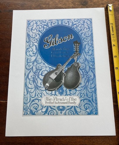 Vintage gibson mandolin - gibson, ad