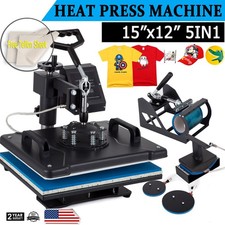Digital Heat Press Machine 5in1 Multifunctional Transfer Sublimation 38 x 29cm