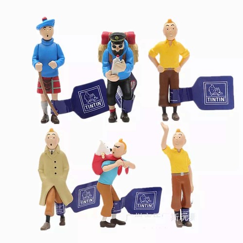 6pcs les aventures tintin - les, de