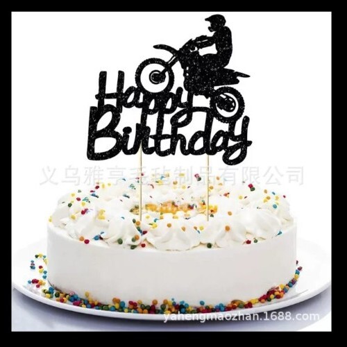 Black plastic large happy - black,