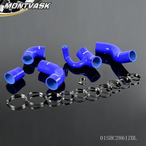 Blue silicone turbo boost pipe - silicone,
