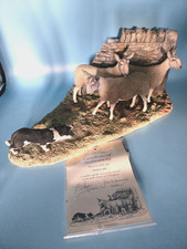Border Fine Arts - Ltd Edition + Cert.  Stand Off - Border Collie with Sheep.
