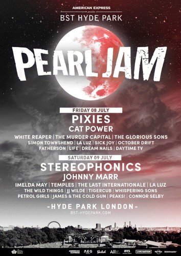 Pearl jam 9th july hyde - jam,
