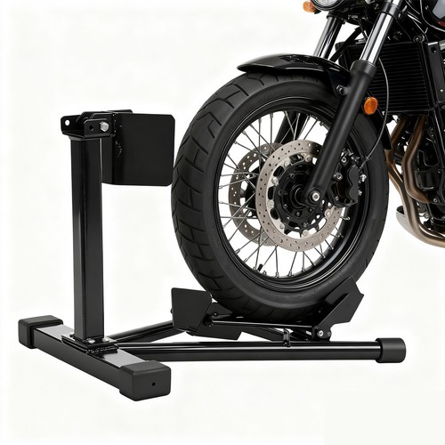 Motorcycle front wheel chock - wheel,