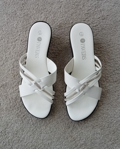 Ladies pavers wedge - wedge, white