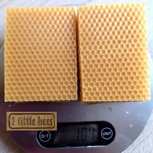 Beeswax sheets off - cuts, melts