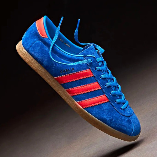 Adidas dublin blue - blue, suede