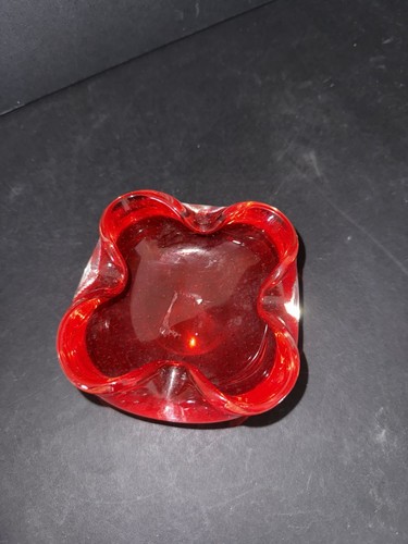 Murano red art - murano, glass