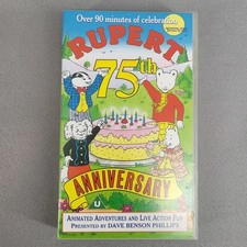 Rupert The Bear 75TH Anniversary PAL VHS Video Cassette 