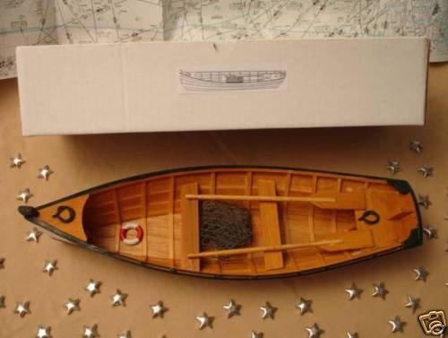 Wood row boat skif - row,