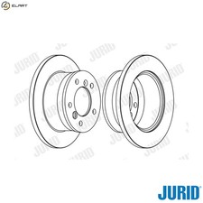 2x BRAKE DISC 567761J FOR VW