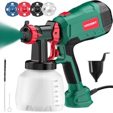 HYCHIKA 600W Paint Sprayer 1200mL Container HVLP Spray Gun 4 Nozzles 3 Modes and