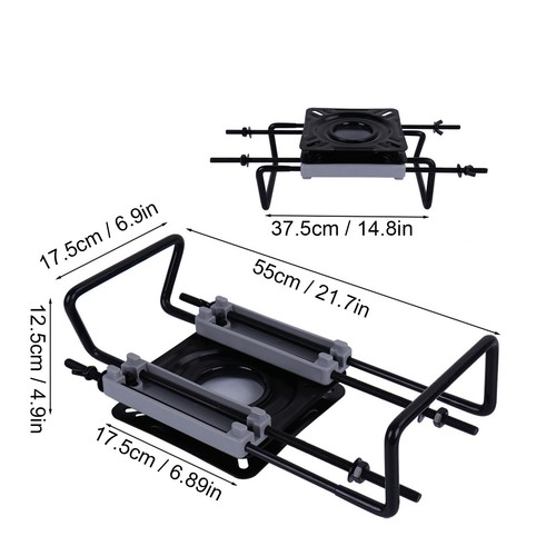 Clamp boat seat swivel - seat, base