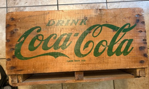 Vtg rare drink coca cola - coca, green