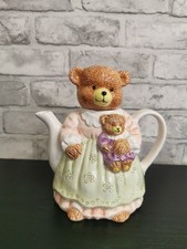 Large Vintage Teapot Bears
