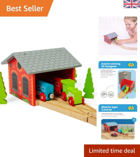 Double engine wooden train - engine,