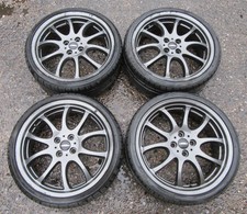 Full Set 18" Genuine MINI JCW Grey Double Spoke Alloy Wheels R105 R56 - 6777973
