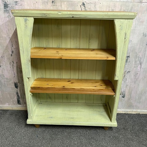 Rustic pine bookcase shelves - pine,