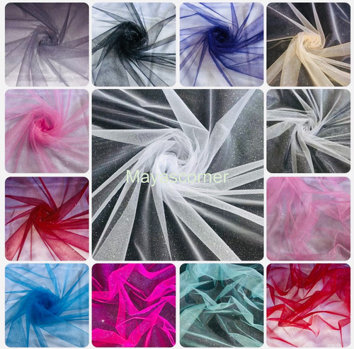 Sparkly glitter tulle - glitter,