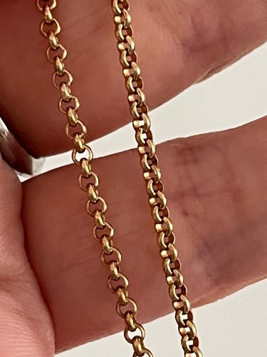 9ct gold belcher chain - , 19