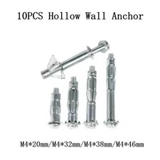 High Performance Metal Anchors for Heavy Duty Plasterboard Fixings (10 Pack)