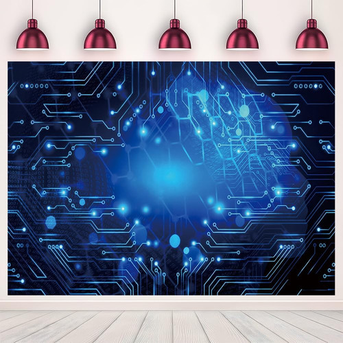 7x5ft circuit board blue - circuit,