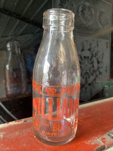 Vintage milk bottles willams - vintage,