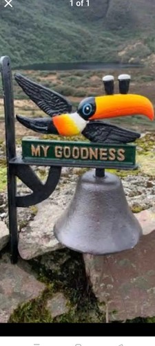 Guinness cast iron toucan bell - iron,
