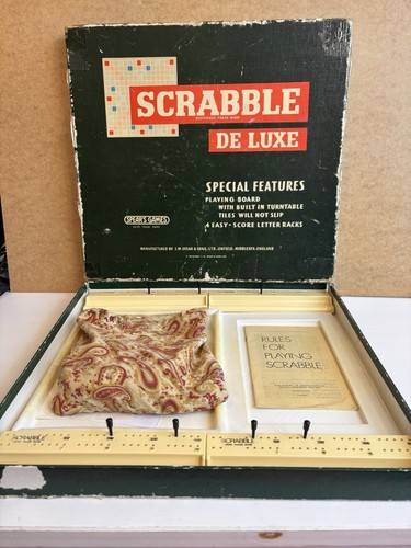 Scrabble deluxe board game - scrabble,