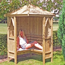 GARDEN CORNER ARBOUR SEATING