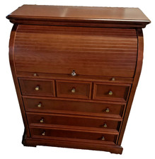 Vintage Mahogany Wood Roll Top