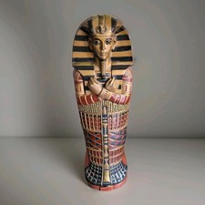 Egyptian Tutankhamun Sarcophagus / CD / Book Cabinet / Storage / Display 4ft