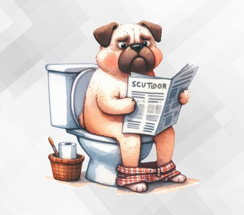 Dog toilet wall - on,