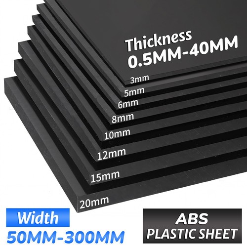 Black abs plastic - black,