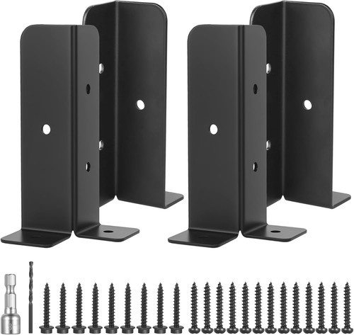 Pcs fence post brackets - pcs,
