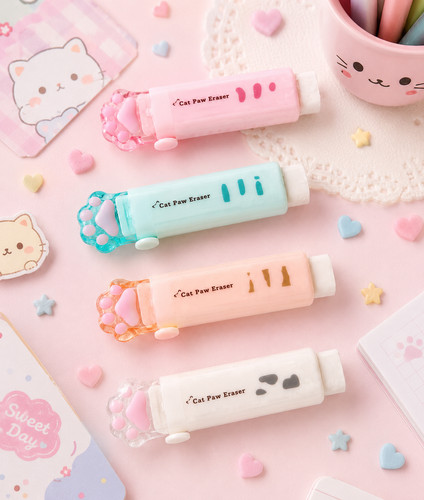 Cute cat paw click eraser - cute,